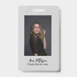 berufliche Foto QR-Website E-Mail sozial modern Ausweis