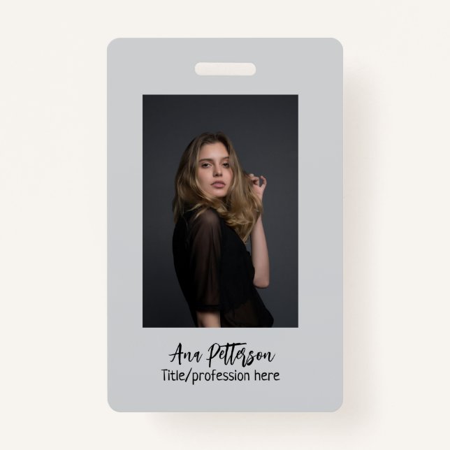 berufliche Foto QR-Website E-Mail sozial modern Ausweis (Vorderseite)