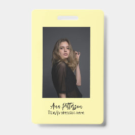 berufliche Foto QR-Website E-Mail sozial modern Ausweis