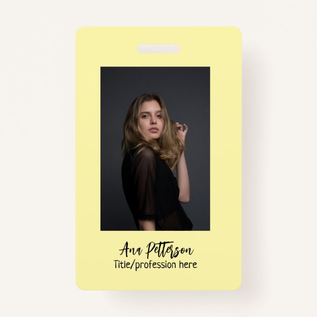 berufliche Foto QR-Website E-Mail sozial modern Ausweis (Vorderseite)