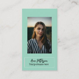 berufliche Foto QR-Website E-Mail sozial modern Visitenkarte