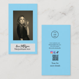 berufliche Foto QR-Website E-Mail sozial modern Visitenkarte