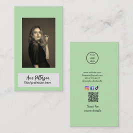 berufliche Foto QR-Website E-Mail sozial modern Visitenkarte