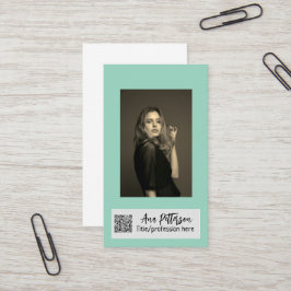 berufliche Foto QR-Website E-Mail sozial modern Visitenkarte