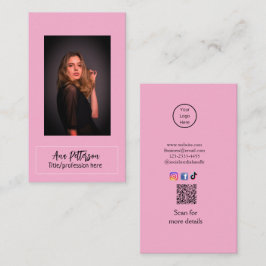 berufliche Foto QR-Website E-Mail sozial modern Visitenkarte
