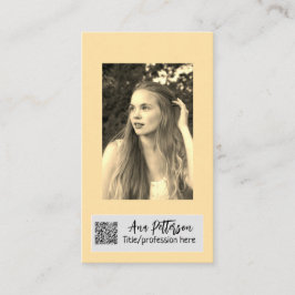 berufliche Foto QR-Website E-Mail sozial modern Visitenkarte