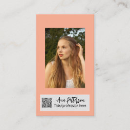 berufliche Foto QR-Website E-Mail sozial modern Visitenkarte