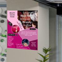 Berufliche Friseursalon-Dienste Fotos pink hinzufü