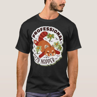 Berufliche Fuzzy Napper Red Panda T-Shirt