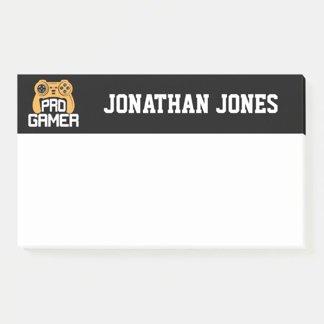 Berufliche Gamer-Notes Post-it Klebezettel (Vorderseite)