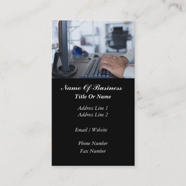 Berufliche Geschäfts-Karte Visitenkarte (Vorderseite)