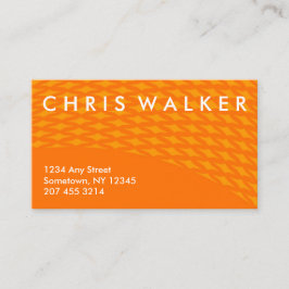 Berufliche Geschäftskarten der orange Visitenkarte