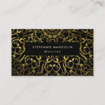 Berufliche Goldfolie Spitze Mandala Visitenkarte