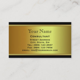 Berufliche Goldgeschäftskarte Visitenkarte
