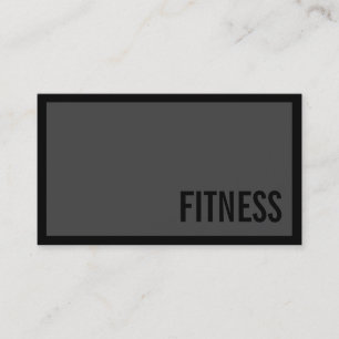 Berufliche Graue Fitness Sportkarte Visitenkarte