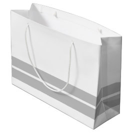 Berufliche graue Unterkante Streifen auf weißem Gr Große Geschenktüte