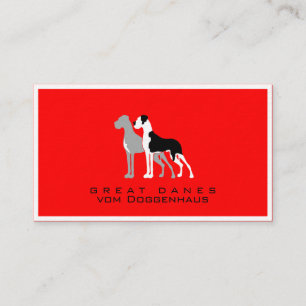 Berufliche Great Dane Boston Mantle Businesscard Visitenkarte