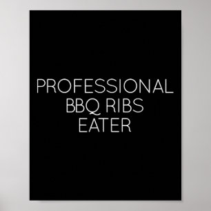 Berufliche Grillen Ribs essen Shirt Geschenk für G Poster