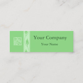 Berufliche grüne Blattgeschäftskarten Mini Visitenkarte