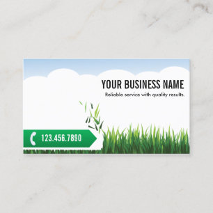 Berufliche Grüngras-Landschaftskarte Visitenkarte
