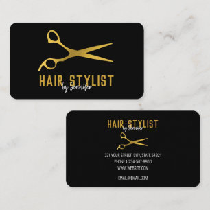 Berufliche Hair Stylist & Salon Business Card Visitenkarte