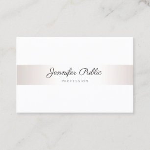 Berufliche handgeschriebene Elegante Moderne Minim Visitenkarte