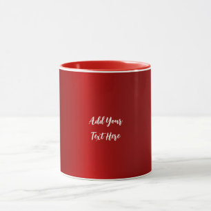 Berufliche Handschrift mit modernem Rot Tasse