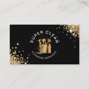 Berufliche Hausreinigung Haushaltshilfe Holograph Visitenkarte