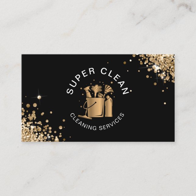 Berufliche Hausreinigung Haushaltshilfe Holograph Visitenkarte (Vorderseite)