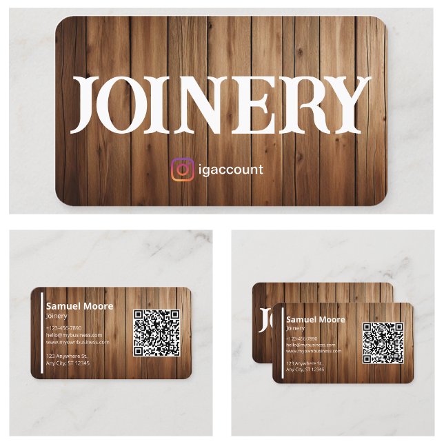 Berufliche Holzarbeiter Vorlagen Visitenkarte (Professional Woodworkers Joinery Templates Business Card
)