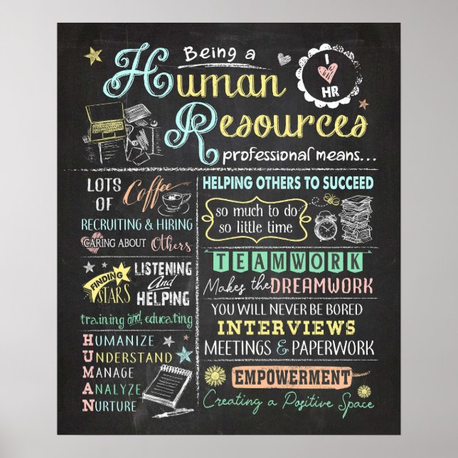 Berufliche Humanressourcen Poster (Vorne)
