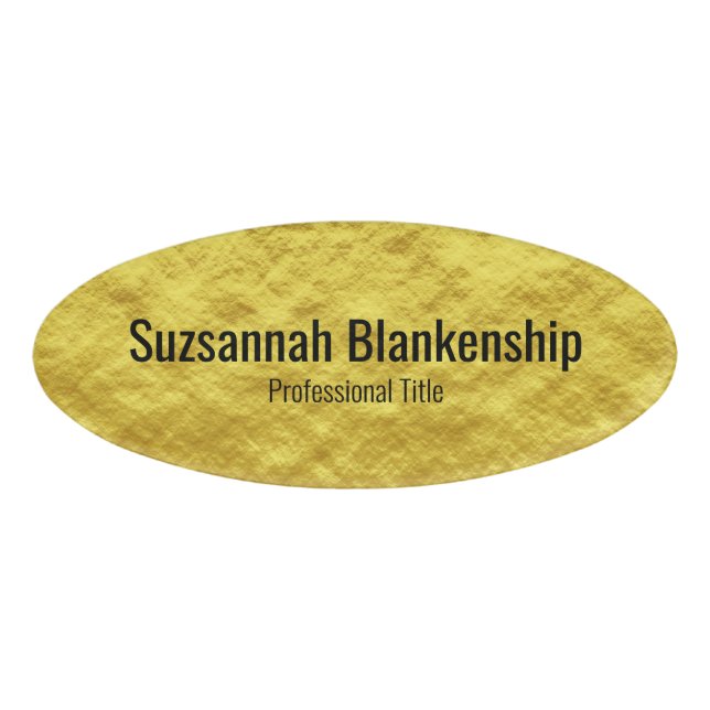 Berufliche Imitate - Vorlagenname Namenschild (Vorderseite)