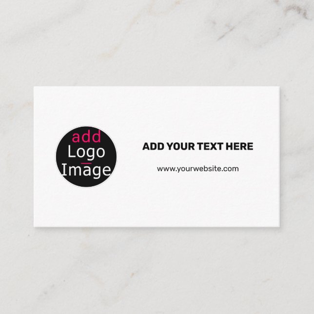 Berufliche, individuell anpassbare Business Chic W Begleitkarte (Vorderseite)