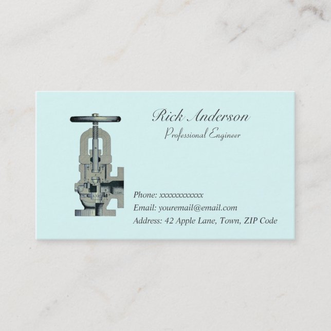 Berufliche Ingenieur-Geschäfts-Karten Visitenkarte (Vorderseite)