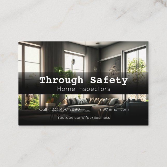 Berufliche Inspektoren der Zuhause Visitenkarte (Rückseite)