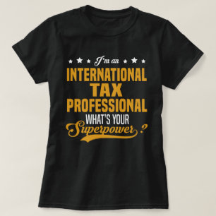 Berufliche internationale Steuer T-Shirt