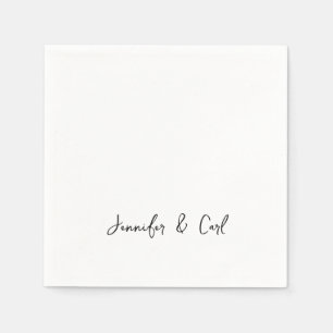 Berufliche Kalligrafie Handschrift Minimalistisch Serviette
