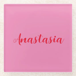 Berufliche Kalligraphie Glasuntersetzer