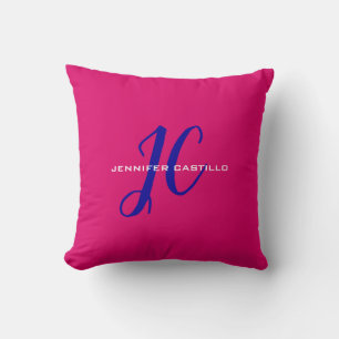 Berufliche Kalligraphie-Script-Monogram-Girly Kissen