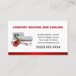 Berufliche Klimaanlage Heizung Visitenkarte