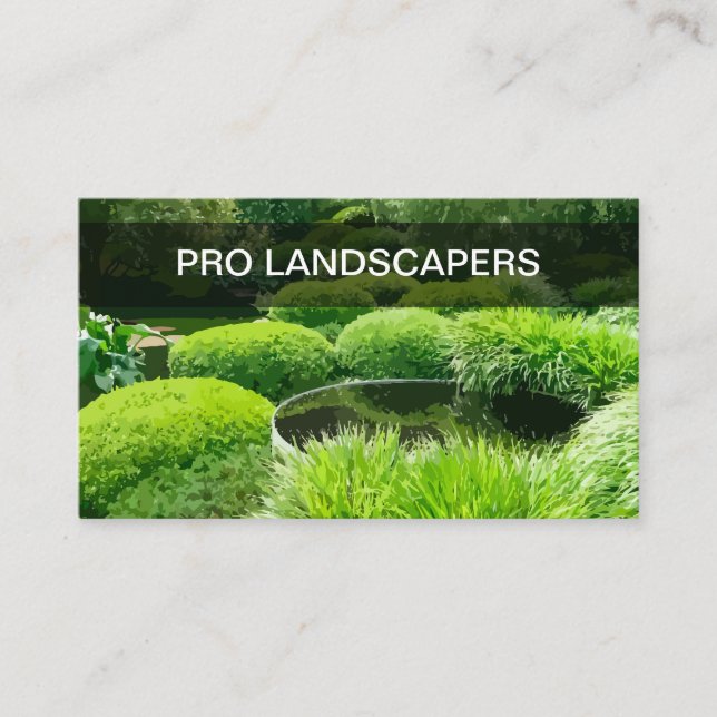 Berufliche Landschaften, moderne Visitenkarten Visitenkarte (Vorderseite)