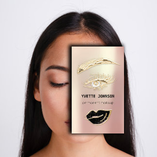 Berufliche Lashes Makeup Logo QR Code Visitenkarte
