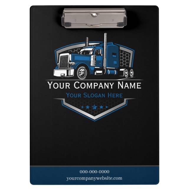 Berufliche LKW-Abschleppfirma Klemmbrett (Vorderseite)