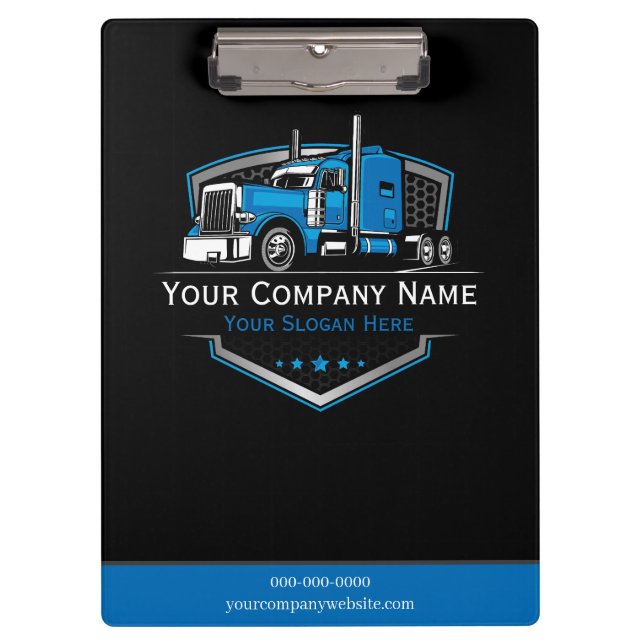 Berufliche LKW-Abschleppfirma Klemmbrett (Vorderseite)