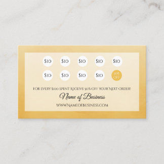 Berufliche Loyalitätsbelohnungen für einfache Gelb Treuekarte