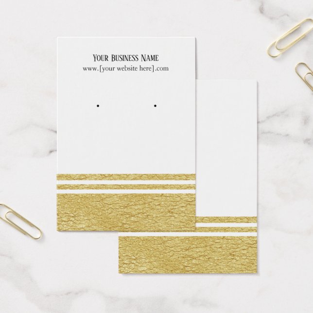 Berufliche Luxe Imitate Gold Earring Display Cards (Büro)