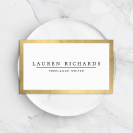 Berufliche Luxe Imitate Gold und White Visitenkarte