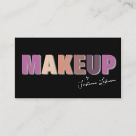 Berufliche Make-up-Künstler und Styling-Experten Visitenkarte