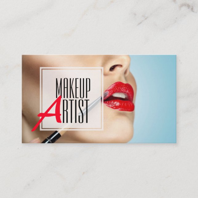 Berufliche Makeup Artist, Schönheit Visitenkarte (Vorderseite)