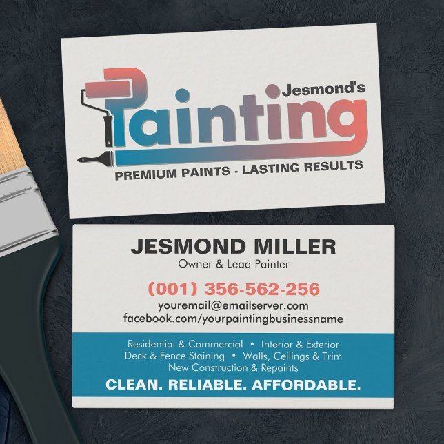 Berufliche Maldienstleistungen - Maler-Bus Visitenkarte (Von Creator hochgeladen)